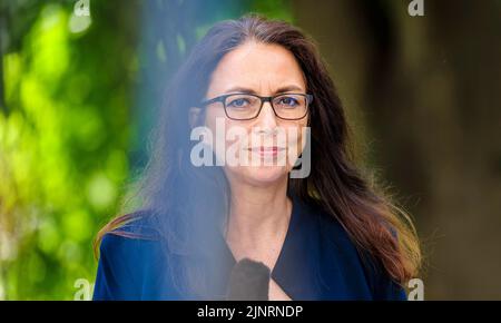 Berlin, Deutschland. 04.. Juli 2022. Yasmin Fahimi, DGB-Vorsitzende, Berlin, 4.. Juli 2022. Kredit: dpa/Alamy Live Nachrichten Stockfoto