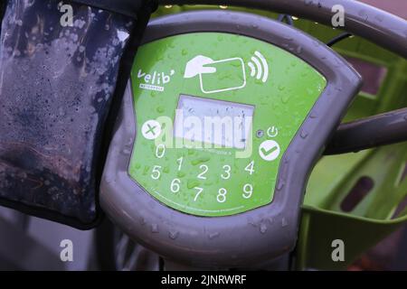 Vélib' Métropole. Location de vélos en libre-Service. Ville d’Avray. Ile-de-France. Frankreich. Europa. Stockfoto