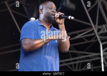 Boomtown, Winchester, Großbritannien Samstag, 13. August 2022 De La Soul spielen Grand Central in Boomtown 2022 Credit: Denise Laura Baker/Alamy Live News Credit: Denise Laura Baker/Alamy Live News Stockfoto