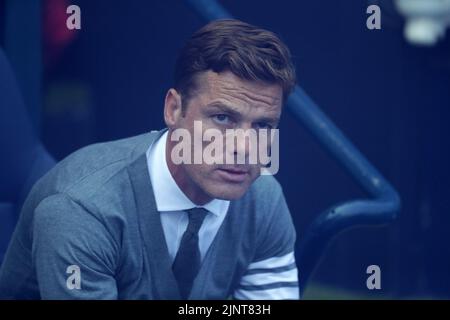 City Stadium, Manchester, Großbritannien. 13. August 2022. Premier League Football, Manchester City gegen Bournemouth FC; Bournemouth Manager Scott Parker Credit: Action Plus Sports/Alamy Live News Stockfoto