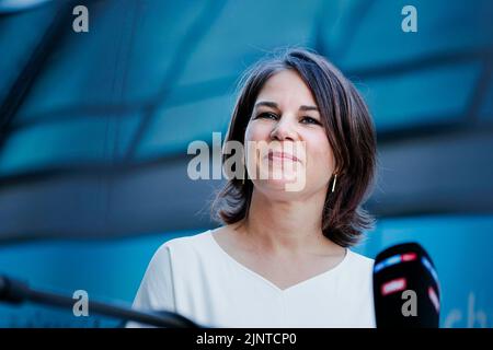 Walldorf, Deutschland. 17.. Juli 2022. Annalena Baerbock (Bündnis 90/Die Grünen), Bundesaußenministerin, . Walldorf, 17. Juli 2022 Quelle: dpa/Alamy Live News Stockfoto