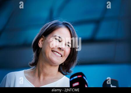 Walldorf, Deutschland. 17.. Juli 2022. Annalena Baerbock (Bündnis 90/Die Grünen), Bundesaußenministerin, . Walldorf, 17. Juli 2022 Quelle: dpa/Alamy Live News Stockfoto