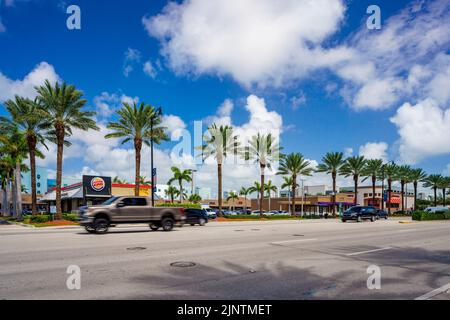 Sunny Isles Beach, FL, USA - 1. August 2022: Burger King Sunny Isles Beach FL Stockfoto
