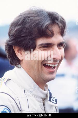 ARCHIVFOTO: Nelson PIQUET wird am 17. August 2022 70 Jahre alt, Nelson PIQUET, BRA, Brasilien, Motorsport, Formel 1, Brabham-BMW, Portraet, Portrait, Fast im Profil, lächerlich, Hochformat; ?SVEN SIMON#Prinzessin-Luise-Straße 41#45479 M uelheim/ R uhr Tel.: 0208/9413250#Fax.: 0208/9413260 Konto 1428150 Commerzbank E ssen BLZ 36040039 www.svensimon.net. Stockfoto