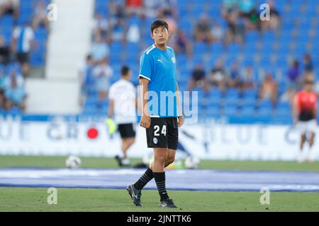 Taichi Hara (Alaves), 13. AUGUST 2022 - Fußball / Fußball : Spanisches Spiel der 'La Liga Smartbank' zwischen CD Leganes 1-2 Deportivo Alaves im Estadio Municipal de Butarque in Leganes, Spanien. (Foto von Mutsu Kawamori/AFLO) Stockfoto