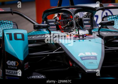 10 NATO Norman (Fra), Jaguar TCS Racing, Jaguar I-Type 5, Aktion während des Seoul ePrix 2022, 10. Treffen der ABB FIA Formula E Weltmeisterschaft 2021-22, auf dem Seoul Street Circuit vom 12. Bis 14. August in Seoul, Südkorea - Foto Julien Delfosse / DPPI Stockfoto