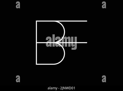 Abstrakte Alphabete Buchstaben BF oder FB Logo Stock Vektor