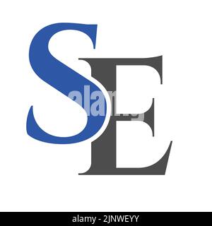 Anfangsbuchstabe SE, es-Logo-Designvorlage. Monogram Letter es Luxus Logo Design Vektor Vorlage Stock Vektor