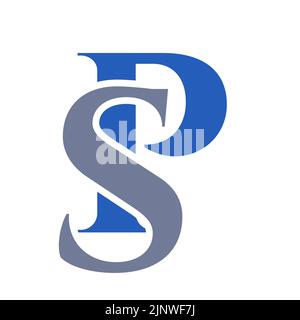 Anfangsbuchstabe SP, Design-Vorlage für PS-Logo. Monogram Letter PS Luxus Logo Design Vektor-Vorlage für Geschäfts-und Firmenidentität Stock Vektor