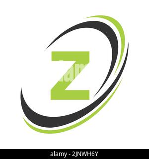 Anfangsbuchstabe Z Logo Firmenname einfaches und modernes Logo-Design für Geschäfts- und Firmenidentität Stock Vektor