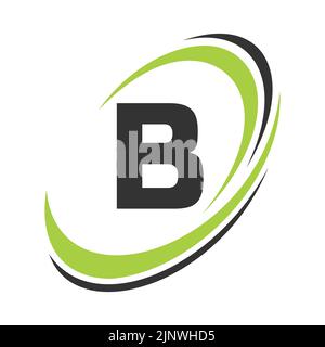 Anfangsbuchstabe B Logo Firmenname einfaches und modernes Logo-Design für Geschäfts- und Firmenidentität Stock Vektor
