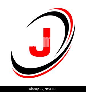 Anfangsbuchstabe J Logo Firmenname einfaches und modernes Logo-Design für Geschäfts- und Firmenidentität Stock Vektor
