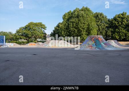 St George Park Skatepark, Bristol, Großbritannien (Aug22) Stockfoto