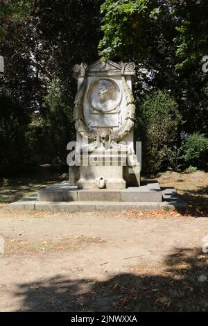 Jean-Baptiste Camille Corot. Denkmal. Ville d’Avray. Haut-de-seine. Ile-de-France. Frankreich. Europa. Stockfoto