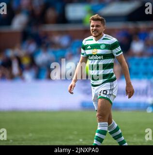 Kilmarnock, Schottland, Großbritannien. 14.. August 2022; The BBSP Stadium Rugby Park, Kilmarnock, Schottland: Schottischer Premier League-Fußball, Kilmarnock FC gegen Celtic: James Forrest von Celtic Credit: Action Plus Sports Images/Alamy Live News Stockfoto