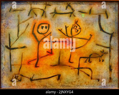 Paul Klee - Hot Pursuit - 1939 Stockfoto