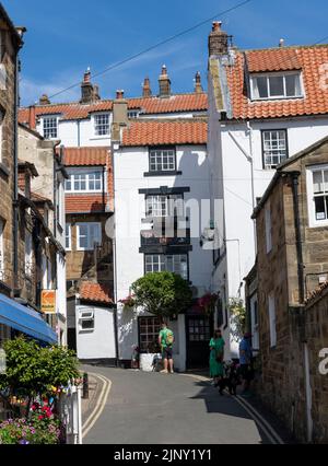 The Laurel Inn, New Road, Robin Hood's Bay, Whitby, North Yorkshire, England, Großbritannien Stockfoto