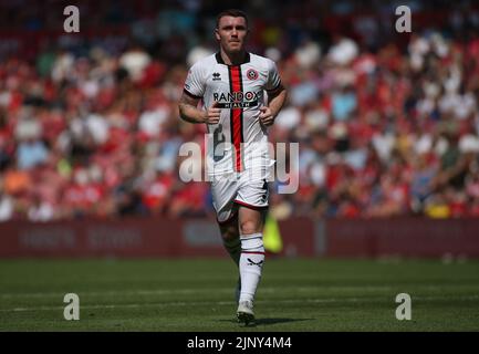 Middlesbrough, Großbritannien. 14.. August 2022. John Fleck von Sheffield United während des Sky Bet Championship-Spiels zwischen Middlesbrough und Sheffield United im Riverside Stadium, Middlesbrough, am Sonntag, den 14.. August 2022. (Kredit: Michael Driver | MI Nachrichten) Kredit: MI Nachrichten & Sport /Alamy Live Nachrichten Stockfoto