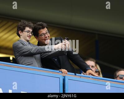 London, Großbritannien. 14. August 2022. Komiker Michael McIntyre während des Spiels der Premier League in Stamford Bridge, London. Bildnachweis sollte lauten: Paul Terry/Sportimage Kredit: Sportimage/Alamy Live News Stockfoto