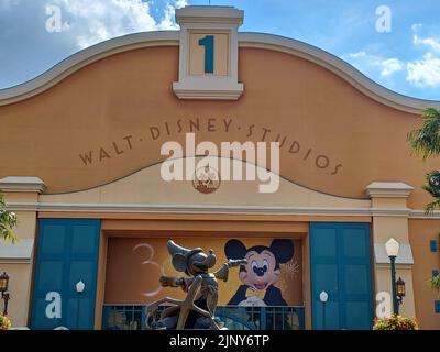 Walt Disney Studios in Disneyland Paris, Frankreich. Disney ist die erste Unterhaltungsgruppe der Welt. Stockfoto