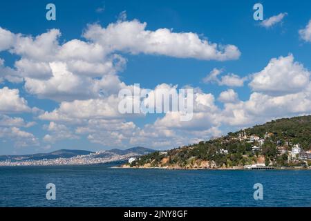 Prinzeninsel Buyukada ist die größte Ferieninsel im Marmarameer in Istanbul Stockfoto