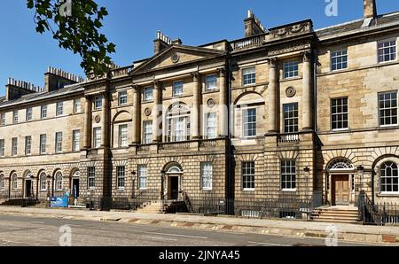 EDINBURGH STADT SCHOTTLAND GEORGISCHE HÄUSER VON CHARLOTTE SQUARE BUTE HAUS IM ZENTRUM Stockfoto