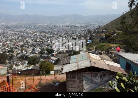 Tagesansicht des Matamoros-Viertels von Tijuana, Baja California, Mexiko. Stockfoto