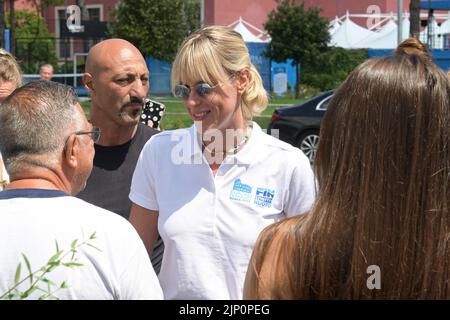 Rom, Italien. 13. August 2022. Federica Pellegrini nimmt an der Aquatischen Europameisterschaft Rom 2022 in Foro Italico Teil. Kredit: SOPA Images Limited/Alamy Live Nachrichten Stockfoto