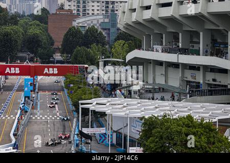 25 Vergne Jean-Eric (Fra), DS Techeetach, DS E-Tense FE21, Aktion während des Seoul ePrix 2022, 10. Treffen der ABB FIA Formula E Weltmeisterschaft 2021-22, auf dem Seoul Street Circuit vom 12. Bis 14. August in Seoul, Südkorea - Foto: Julien Delfosse/DPPI/LiveMedia Stockfoto