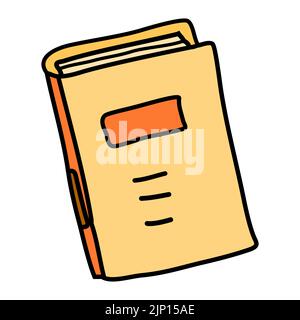 Buch Symbol Symbol Zeichen, Hand Zeichnung Doodle Stock Vektor