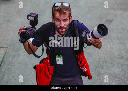 Elektrisierender Formel-E-Fotograf Germain Hazard Formel E während des Seoul ePrix 2022, 10. Treffen der ABB FIA Formel-E-Weltmeisterschaft 2021-22, auf dem Seoul Street Circuit vom 12. Bis 14. August in Seoul, Südkorea - Foto: Xavi Bonilla/DPPI/LiveMedia Stockfoto