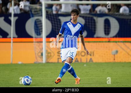 Brescia, Italien. 14. August 2022. Andrea Cistana (Brescia FC) während des Spiels Brescia Calcio gegen FC Sudtirol, Italienischer Fußball Serie B in Brescia, Italien, August 14 2022 Quelle: Independent Photo Agency/Alamy Live News Stockfoto