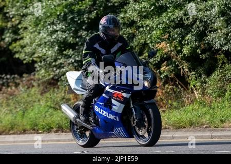 2004 blau Suzuki GSX Stockfoto