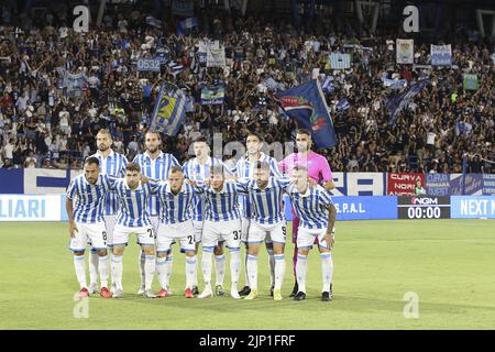 Ferrara, Italien. 14. Aug, 2022. spal Team Foto während Spal vs Reggina, 1Â Serie BKT 2022-23 Spiel im Paolo Mazza Stadion in Ferrara, Italien, am 14. August 2022. Kredit: Unabhängige Fotoagentur/Alamy Live Nachrichten Stockfoto