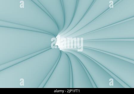 3D-Hintergrund blaue abstrakte Architektur Stockfoto