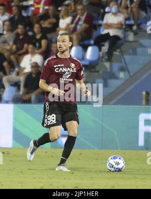 Ferrara, Italien. 14. August 2022. Federico Giraudo von Reggina während des Spiels Spal gegen Reggina, 1Â Serie BKT 2022-23 im Paolo Mazza-Stadion in Ferrara, Italien, am 14. August 2022. Kredit: Unabhängige Fotoagentur/Alamy Live Nachrichten Stockfoto