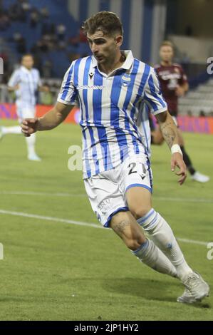 Ferrara, Italien. 14. August 2022. Raffaele Celia von Spal beim Spiel Spal vs Reggina, 1Â Serie BKT 2022-23 im Paolo Mazza Stadion in Ferrara, Italien, am 14. August 2022. Kredit: Unabhängige Fotoagentur/Alamy Live Nachrichten Stockfoto