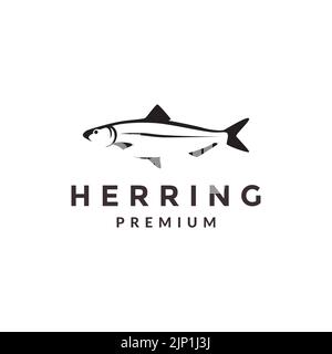 Minimalistisches Fischlogo-Design Stock Vektor