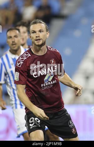 Ferrara, Italien. 14. August 2022. Federico Giraudo von Reggina während des Spiels Spal gegen Reggina, 1Â Serie BKT 2022-23 im Paolo Mazza-Stadion in Ferrara, Italien, am 14. August 2022. Kredit: Unabhängige Fotoagentur/Alamy Live Nachrichten Stockfoto