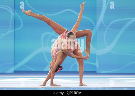 Rom, Italien. 15. August 2022. Foro Italico, Rom, Italien, 15. August 2022, Team Italien während der Acqutics-Europameisterschaft - Artistic Swimming (day5) - Syncro Credit: Live Media Publishing Group/Alamy Live News Stockfoto