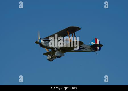 Isaacs Fury II, G-CCKV, K7271, im RAF Valley, Anglesey, Nordwales. Stockfoto