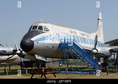 Vickers Viscount F-BGNR im Midland Air Museum, Coventry, Stockfoto