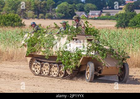 ARMOURFEST 2022 Samstag und Sonntag 13. 14.. AUGUST Norfolk Tank Museum Forncett St Peter, Norwich, Norfolk, Stockfoto