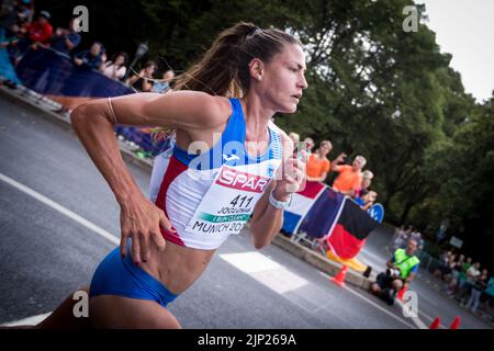 Die Tschechische Marcela Joglova in Aktion während des SALOMON-MARATHONS 22 bei den Europameisterschaften München, Deutschland, 15. August 2022. (CTK Photo/Jaros Stockfoto