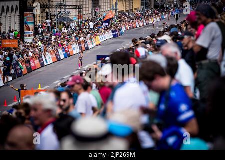 Die Tschechische Tereza Hrochova in Aktion während des SALOMON-MARATHONS 22 bei den Europameisterschaften München, Deutschland, 15. August 2022. (CTK Photo/Jaros Stockfoto