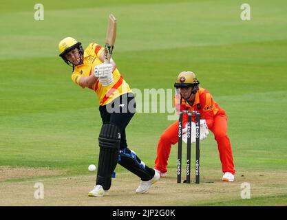 Nat Sciver von Trent Rockets im Hundertkampf in Edgbaston, Birmingham. Bilddatum: Montag, 15. August 2022. Stockfoto