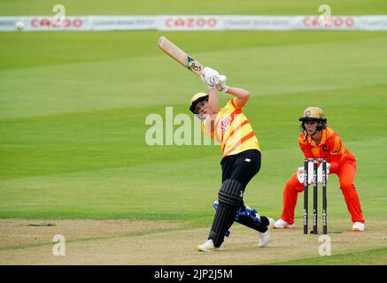 Nat Sciver von Trent Rockets im Hundertkampf in Edgbaston, Birmingham. Bilddatum: Montag, 15. August 2022. Stockfoto