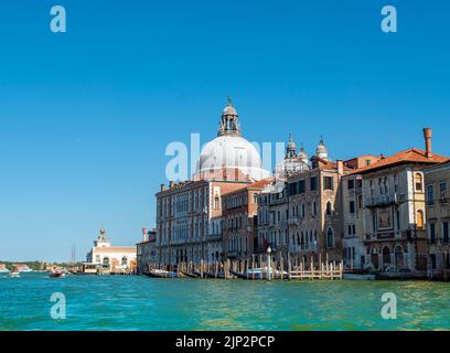 Blick auf den Canal Grande in Venedig Stockfoto