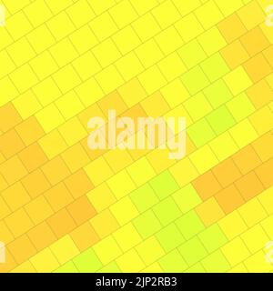 Abstrakt quadratisch bunte Palette Backstein Wand Textur Hintergrund mit geometrischen dekorative Illustration von Offset Quads Raster Muster Hintergrund Design Stockfoto