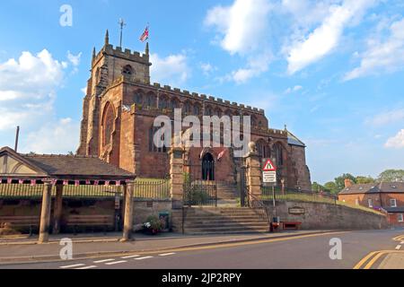 Pfarrkirche St. James dem Großen, Audlem, A529, Audlem, Crewe, Cheshire, England, Großbritannien, CW3 0AB Stockfoto